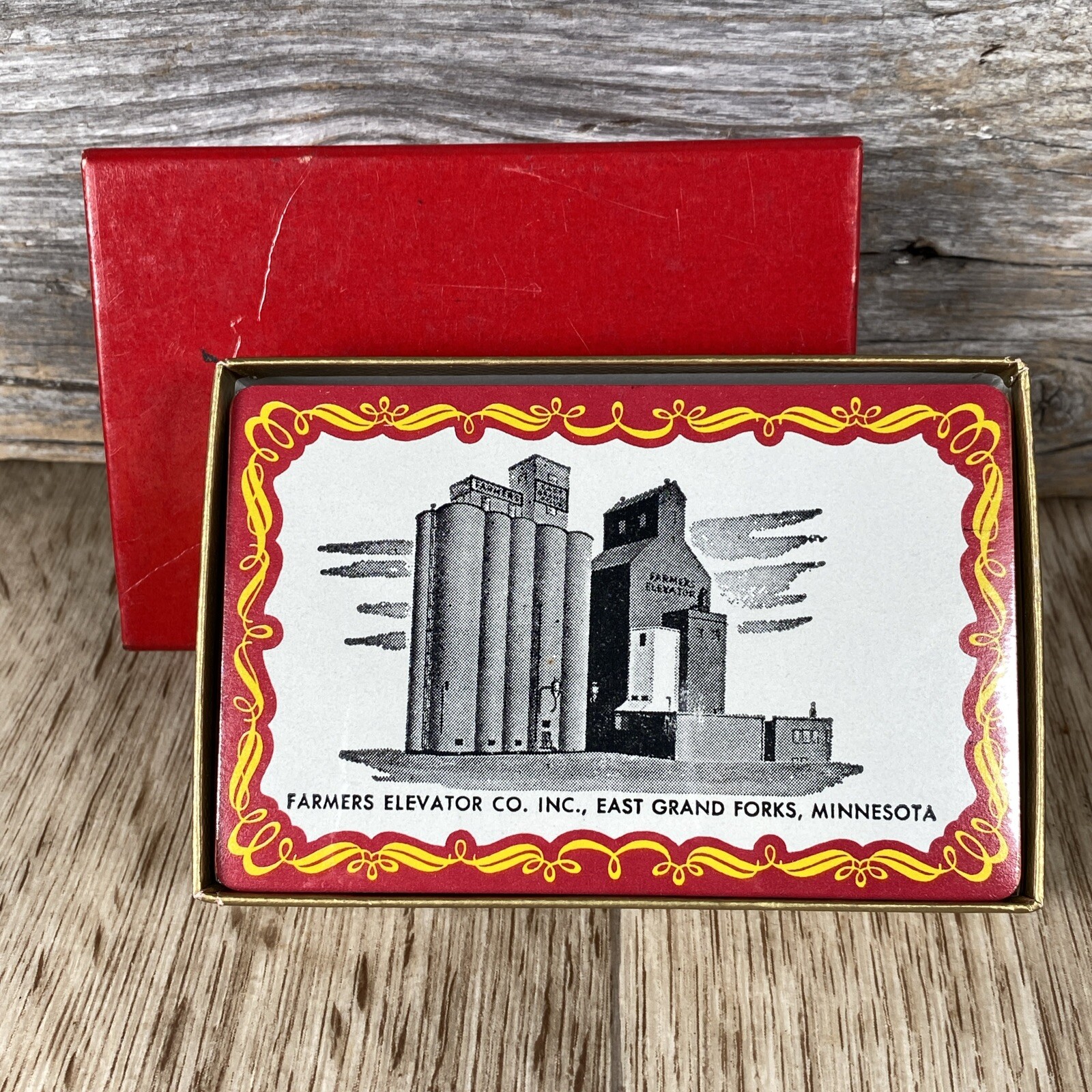Vintage Farmers Elevator East Grand Forks, ND Sealed Promo Playing Cards