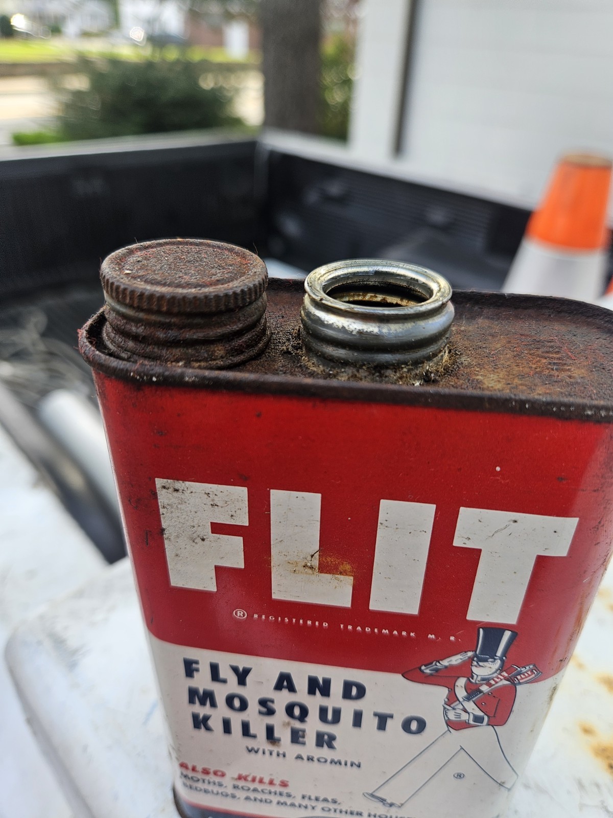 ESSO Flit Fly and Mosquito Killer EMPTY 1 Pint Vintage Metal Can