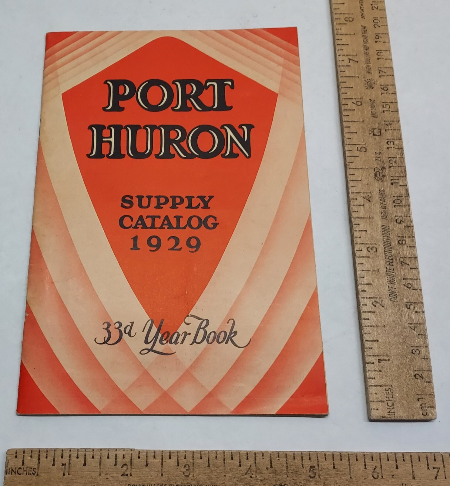 1929 – SUPPLY CATALOG – PORT HURON – 33d Year Book – listing #7379