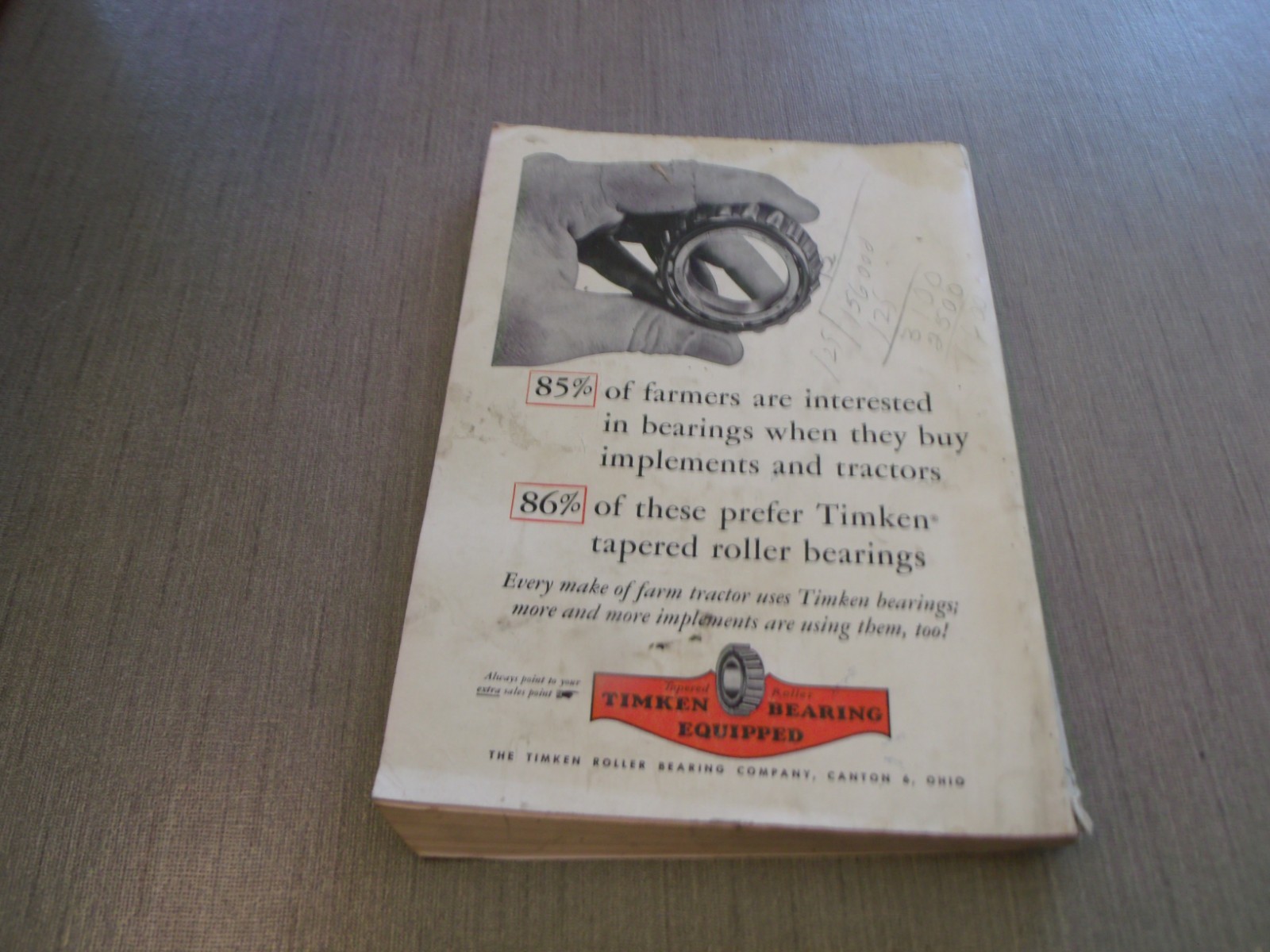 VINTAGE 1959 RED TRACTOR BOOK NEBRASKA TEST REPORTS BOOK