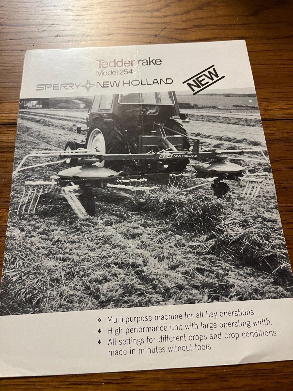 New Holland 254 Tedder Rake Brochure FCCA