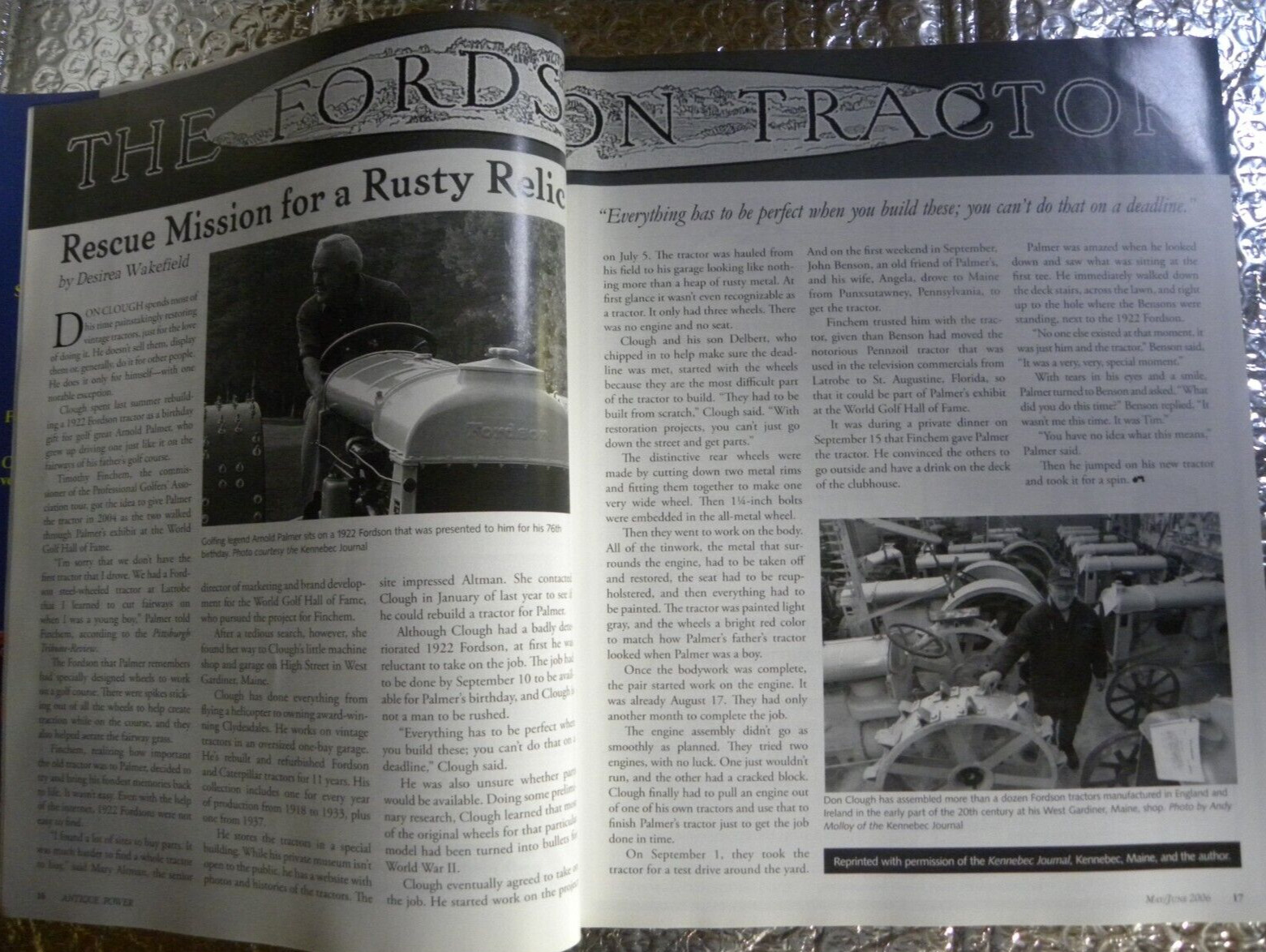 ANTIQUE POWER Magazine May June 2006 1956 IHC 300 U Tractor