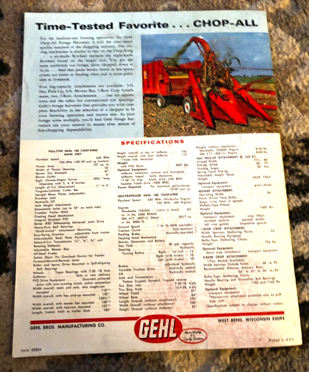 Gehl Forage Harvesters Brochure DCPA26