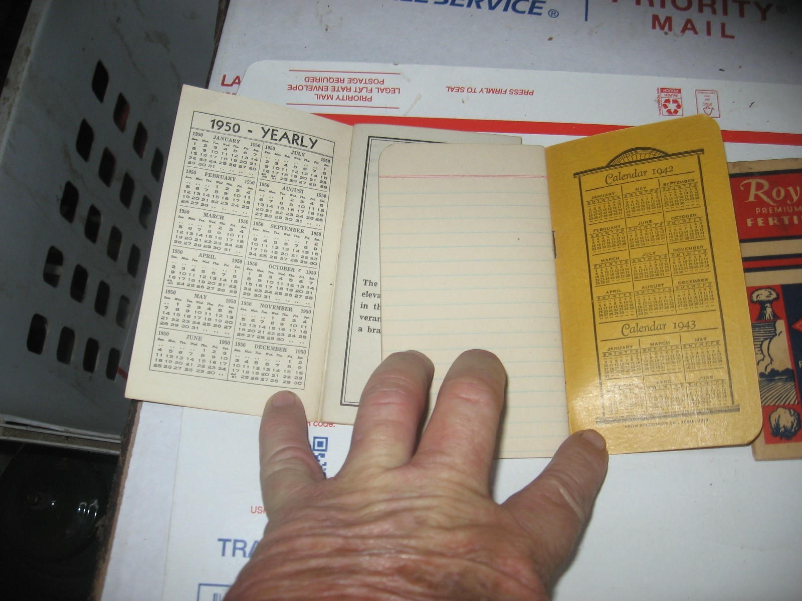 OLD FARM MEMO BOOKS FROM 1940&rsquo;S AND 1950&rsquo;S