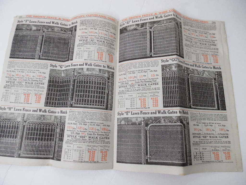 1924 Jim Brown Fence & Wire Co. Catalog Fencing Posts Barb Wire Paint Vintage