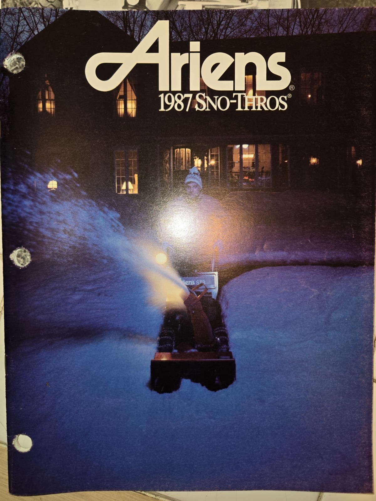 1987 ARIENS DEALERSHIP ADVERTISING BROCHURES SNOW THROWERS