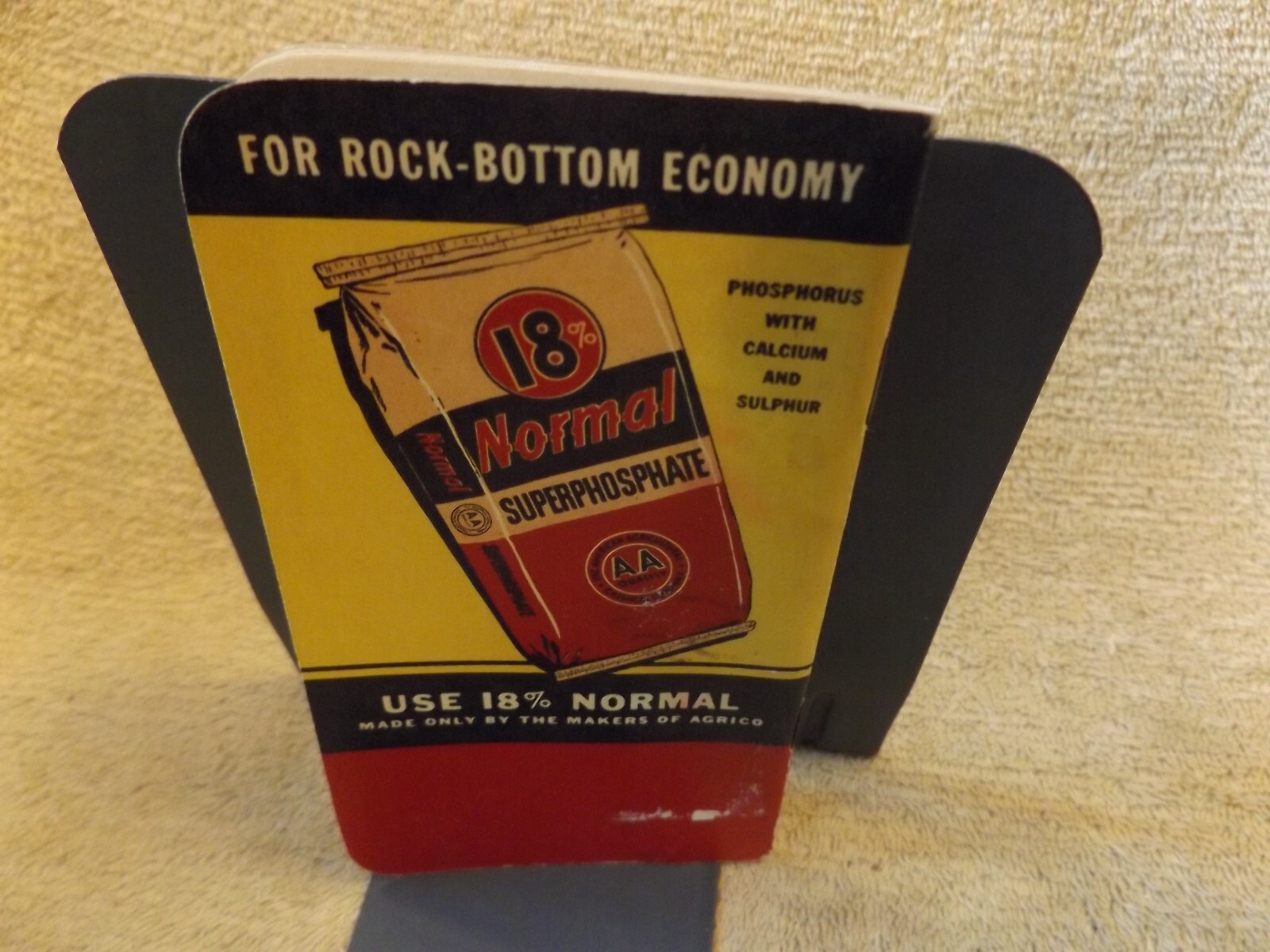 AGRICO Fertilizer 1956 Promotional Pocket Memo Book