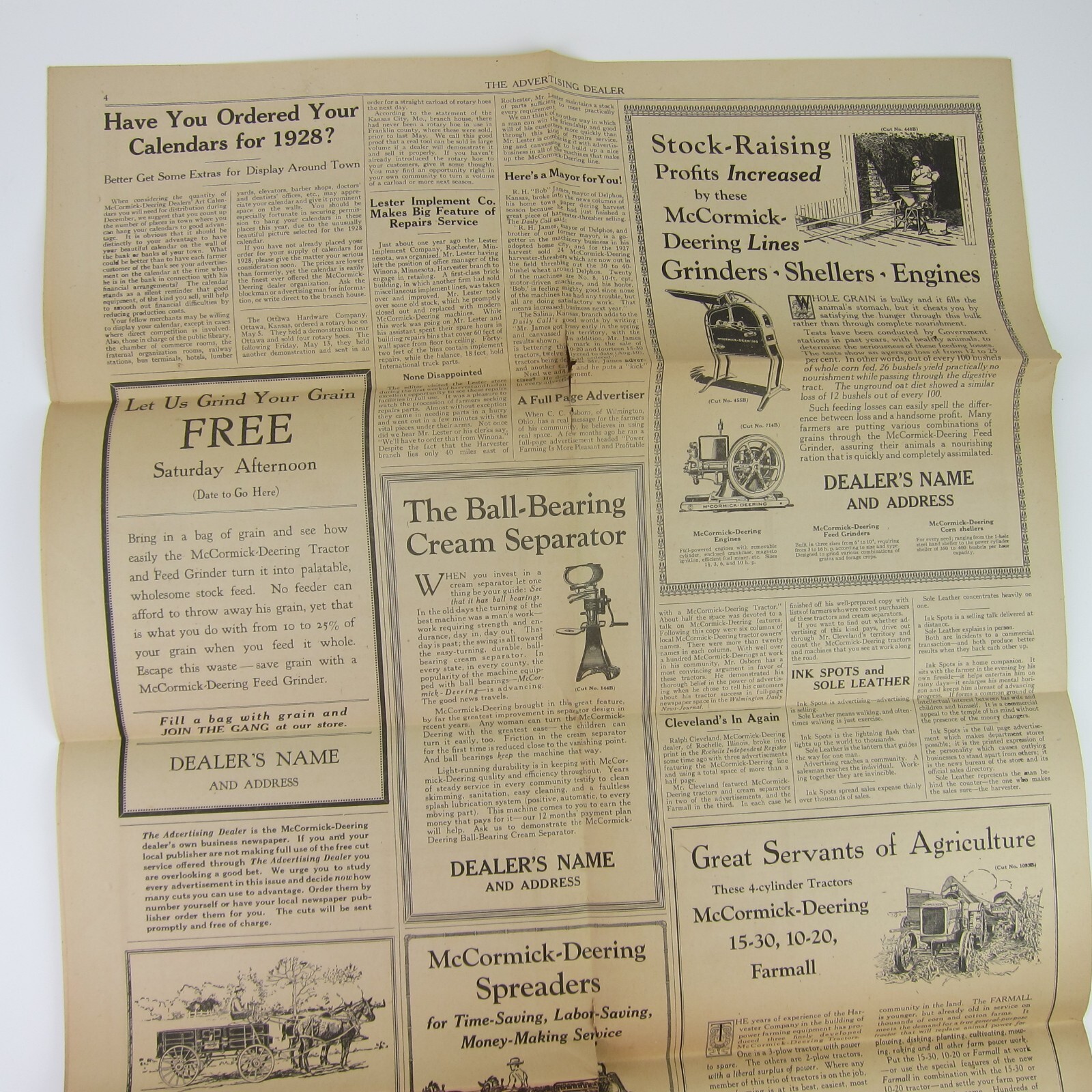 The Advertising Dealer McCormick-Deering Trade News 1927 Chicago IL Antique RARE