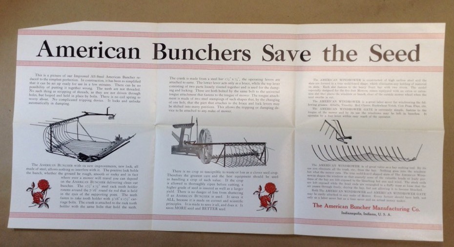 American Buncher Company Indianapolis Indiana Advertising Pamphlet INV-AD19