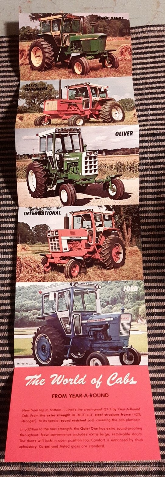 Original Vintage TRACTOR Cabs Dealer ADVERTISING BOOKLET Mankayo, Minnesota