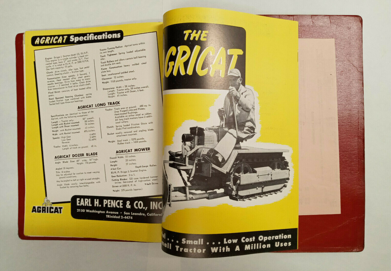 Gravely dealer brochures. 1954. Also includes Woods Ditchwitch Devere Homelite, 