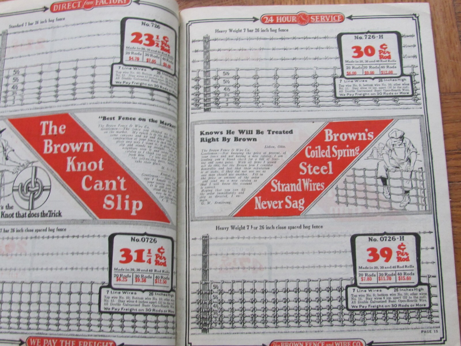 Jim Brown&rsquo;s 1928 Bargain Book Brown Fence Wire Co Cleveland Catalog