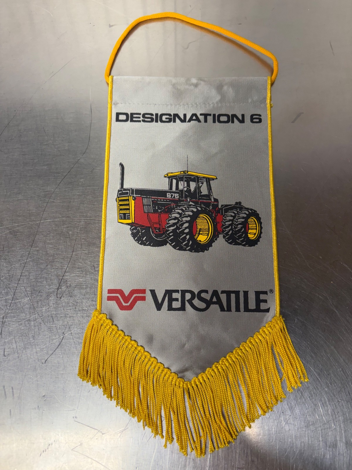 Vintage VERSATILE Designation 6 Tractor Advertising Pennant Banner Sign