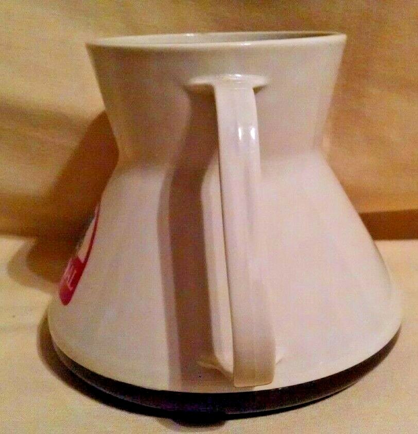 MARVAL OF VIRGINIA MUG TURKEY FARMING PLASTIC NON SKID TIP AMISH LOGO TAN BROWN.