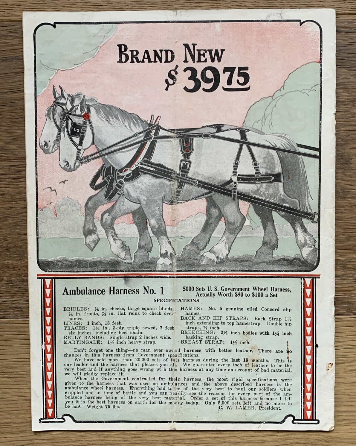 Vntg U.S. ARMY GOODS FARM NEEDS Catalog No. 6 RARE 1923-24 Salina, KS