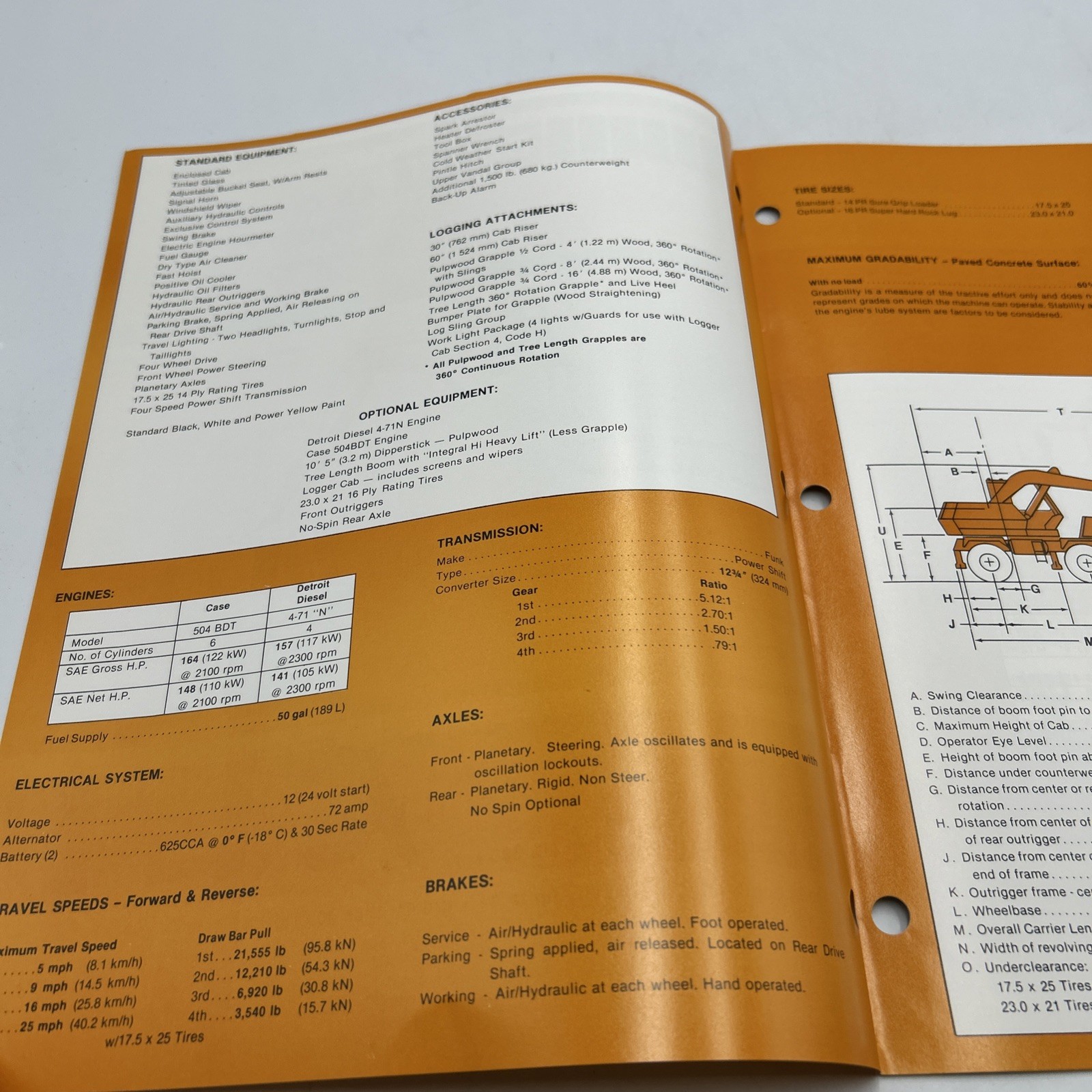 Drott 44 Cruz-Air Loggers Dealer&rsquo;s Brochure Tenneco Company