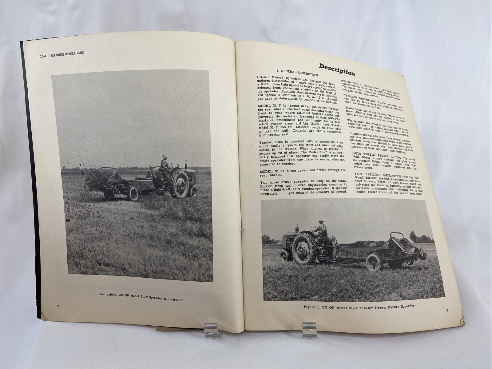 Vintage CO-OP 31-T 31 Manure Spreader Parts Catalog Horse & Tractor Drawn