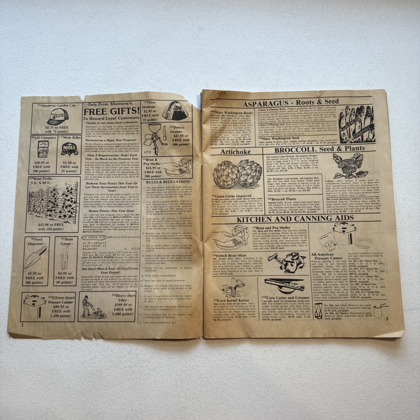 R.H. Shumway’s Seedsman Rockford, Illinois 1988 Garden Catalog Vintage