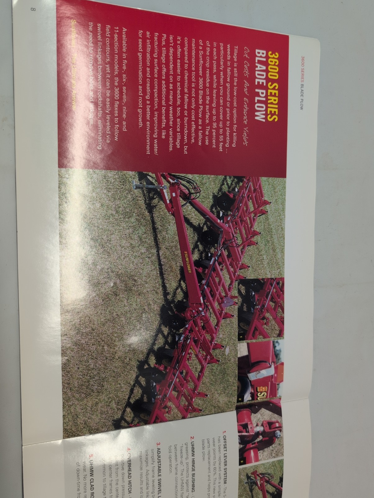 Sunflower Conservation Tillage Sales Brochure *Original Brochure* 2002 Implem