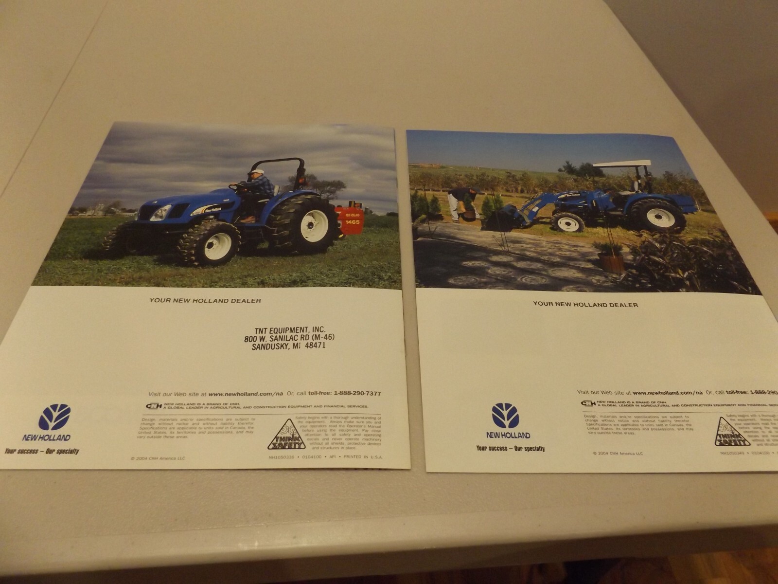 2-pc. NEW HOLLAND BOOMER UTILITY & COMPACT TRACTORS, LIT # NH1050336, NH1050349