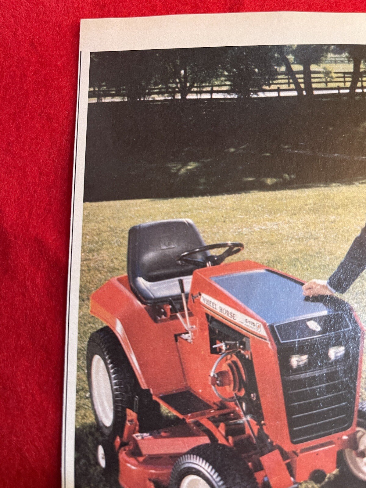 Vintage 1981 Wheel Horse Tractor Print Ad Lawn Garden Mowing Ad Only