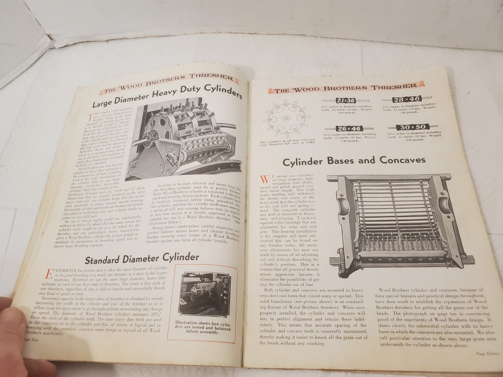 Sales brochure wood Brothers thresher company des moines iowa grain thrashing