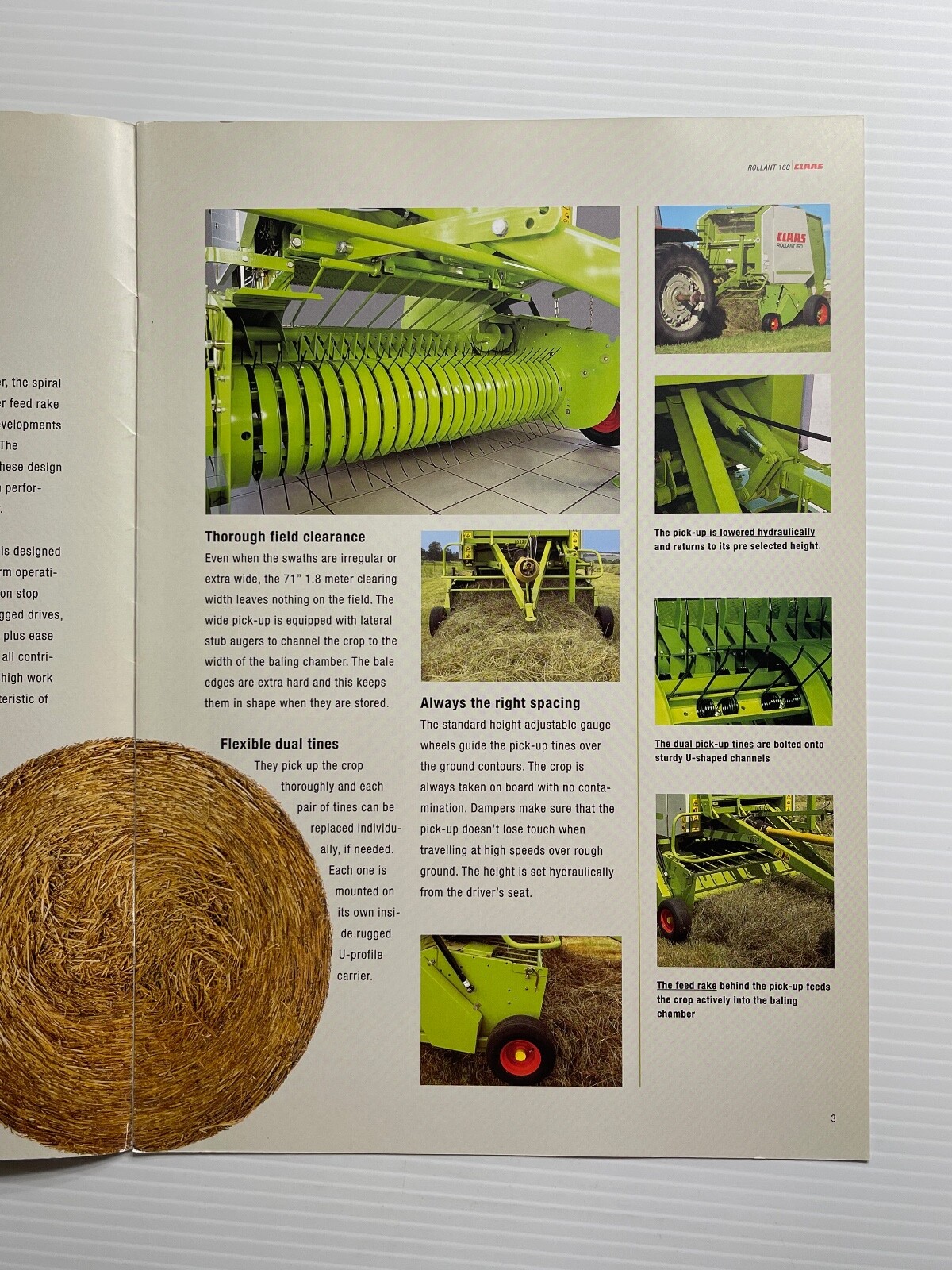 CLAAS Rollant 160 Round Baler Sales Brochure *2004* (Showroom Sales Book)