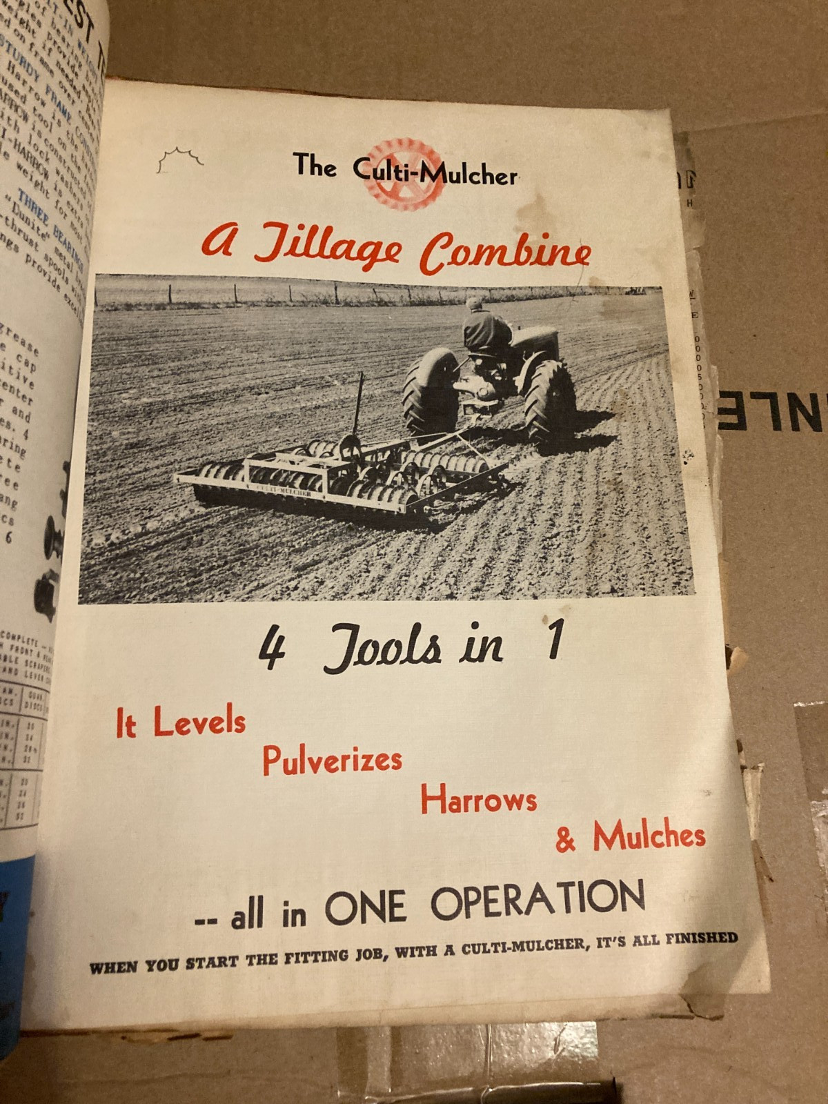 Dunham Culti-Line General and Repair Parts Catalog Sales Implements & Parts list