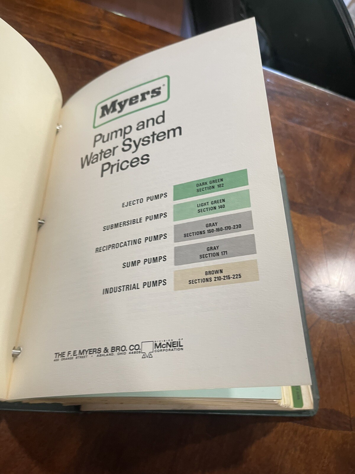 The F.E. Myers Dealer Catalog Color Brochures-Pumps water systems power sprayers