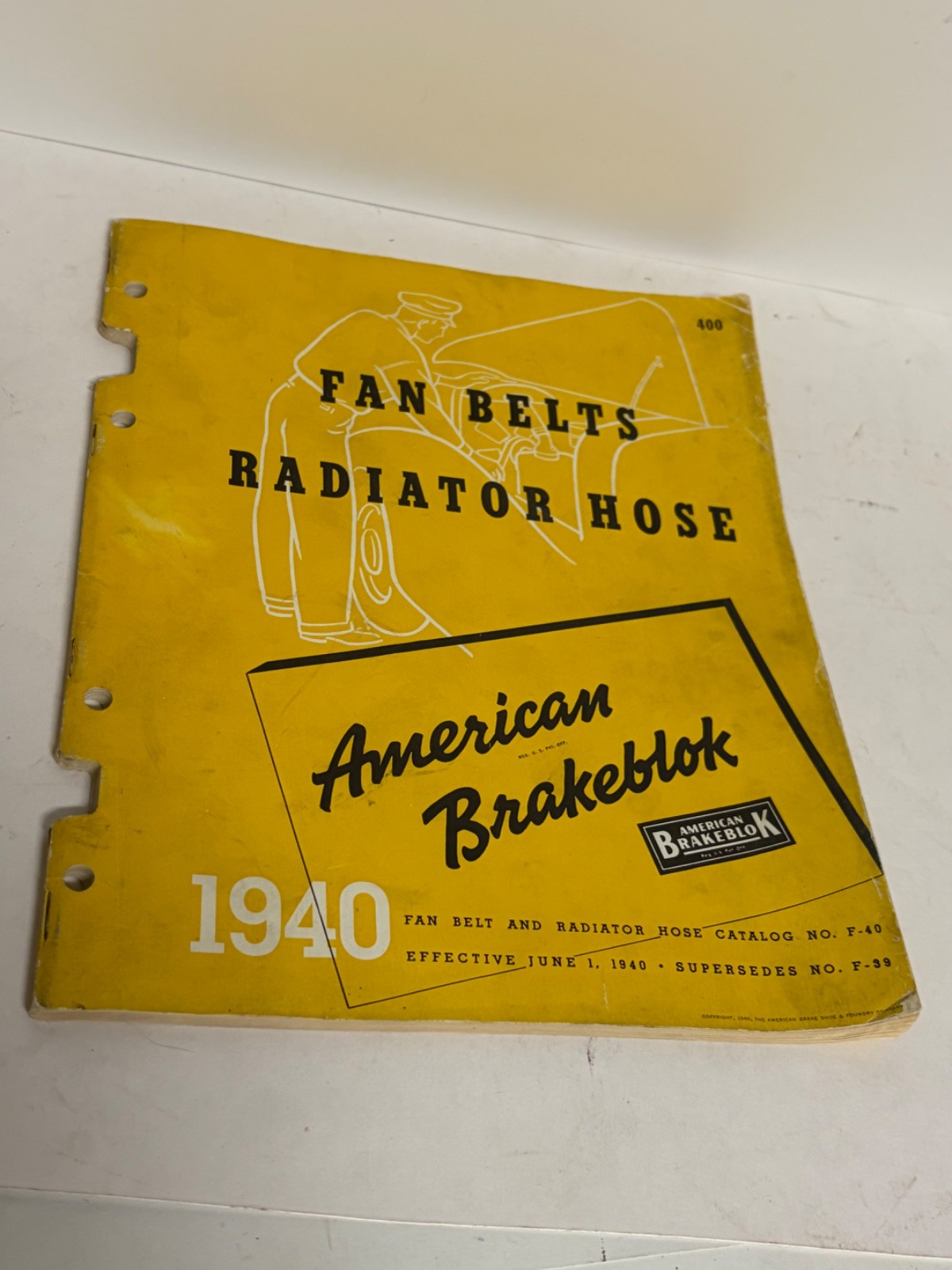 1940 American Brakeblok Fan Belts Radiator Hose Sale Catalog