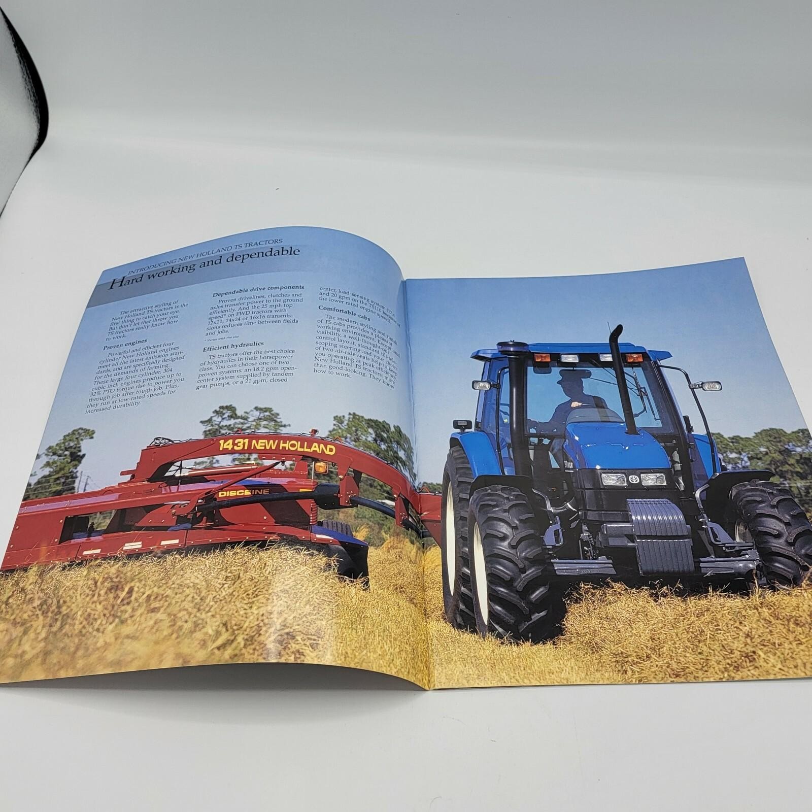 New Holland TS Tractors 70 to 90 PTO hp Brochure Flyer
