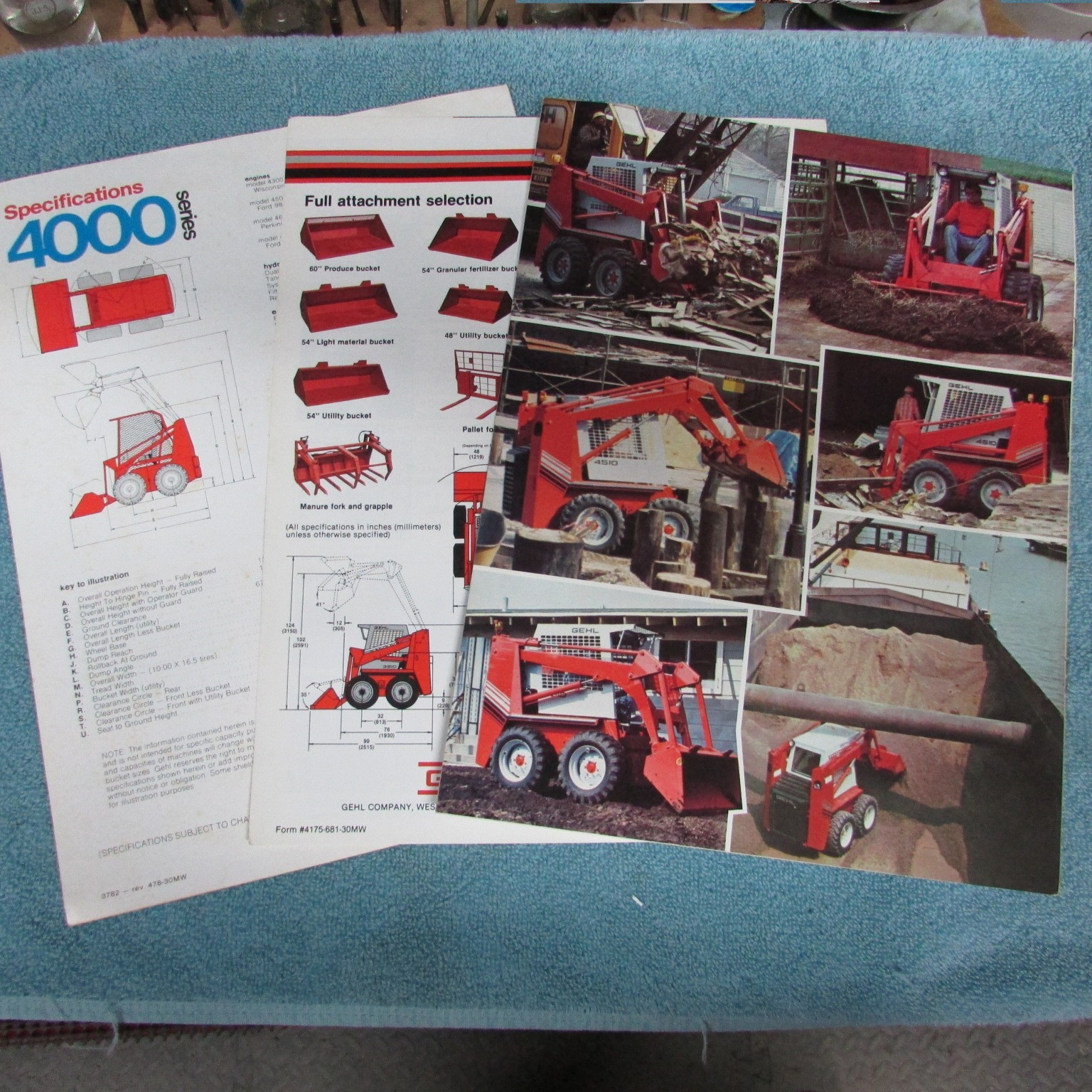 Gehl Skid Steer Brochure&rsquo;s (3) 4510 /4610 , 3510 / 3610, 4000