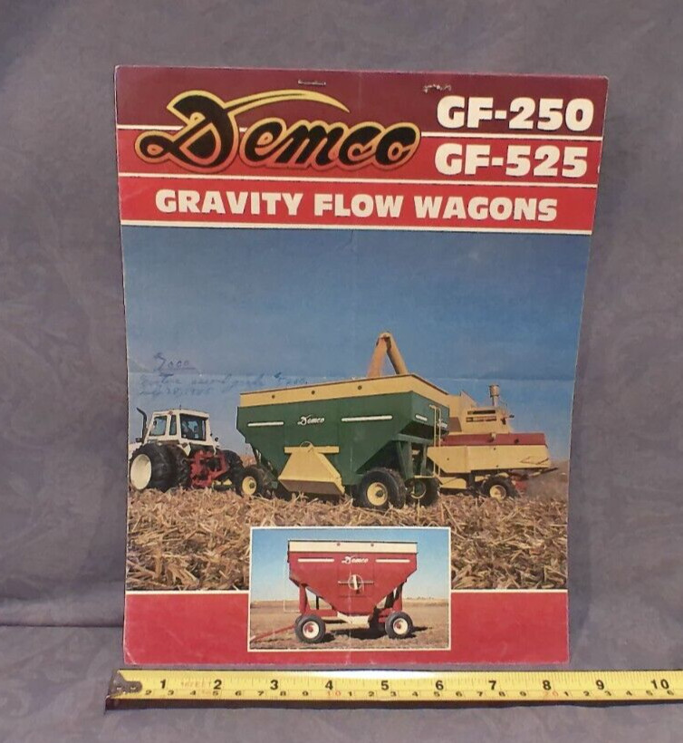 Demco GF-250 GF-525 Gravity Flow Wagons Sales Brochure