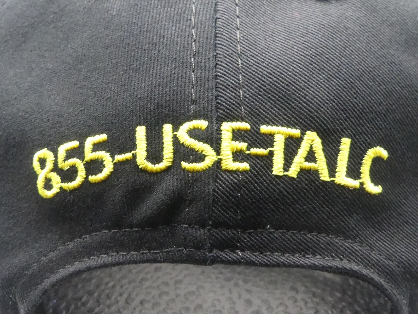 FarmTalc Gray Black Green Yellow White U.S.A. Farm Advertising Snapback Hat Cap