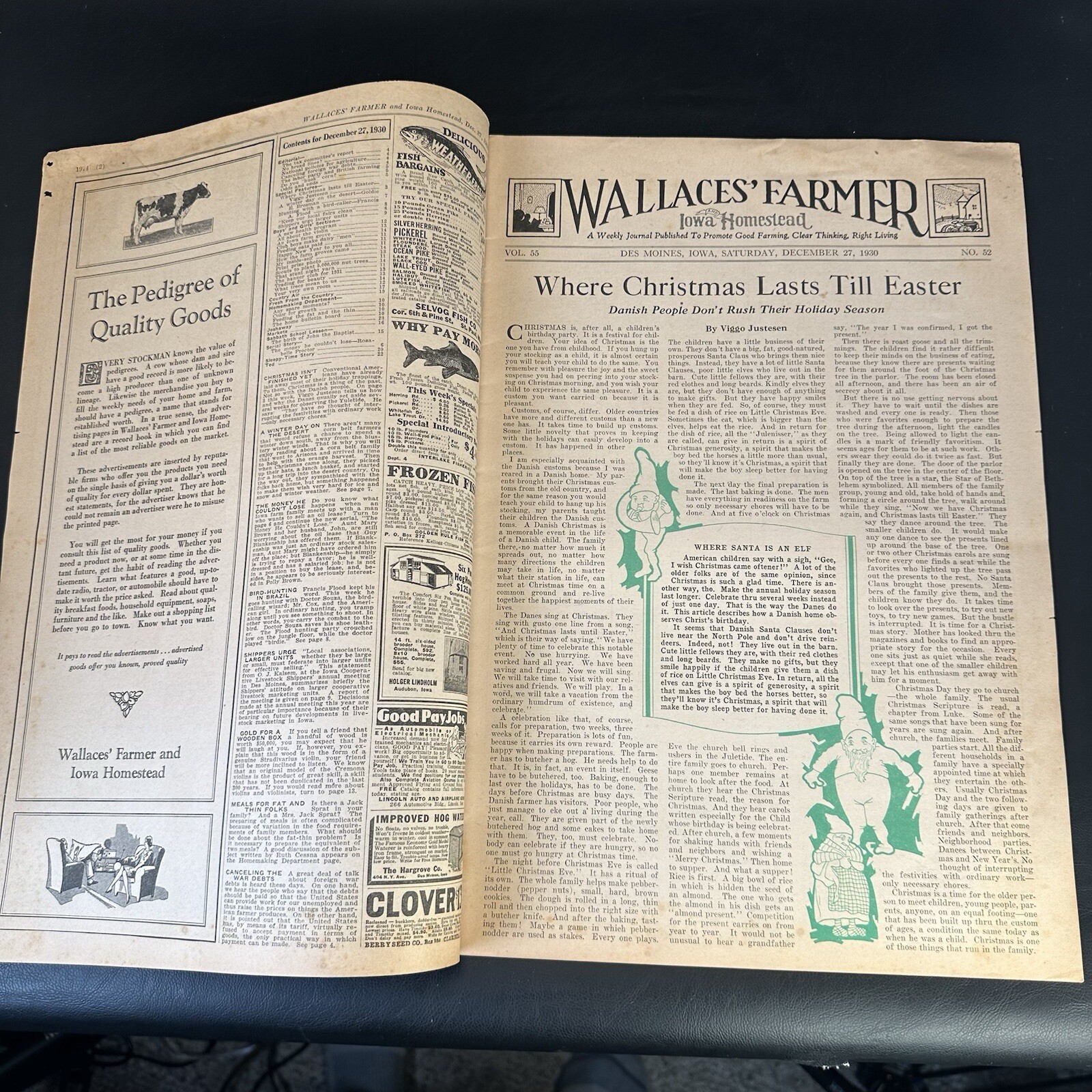 1930 WALLACES’ FARMER & IOWA HOMESTEAD Newspaper Magazine, Des Moines – Great!