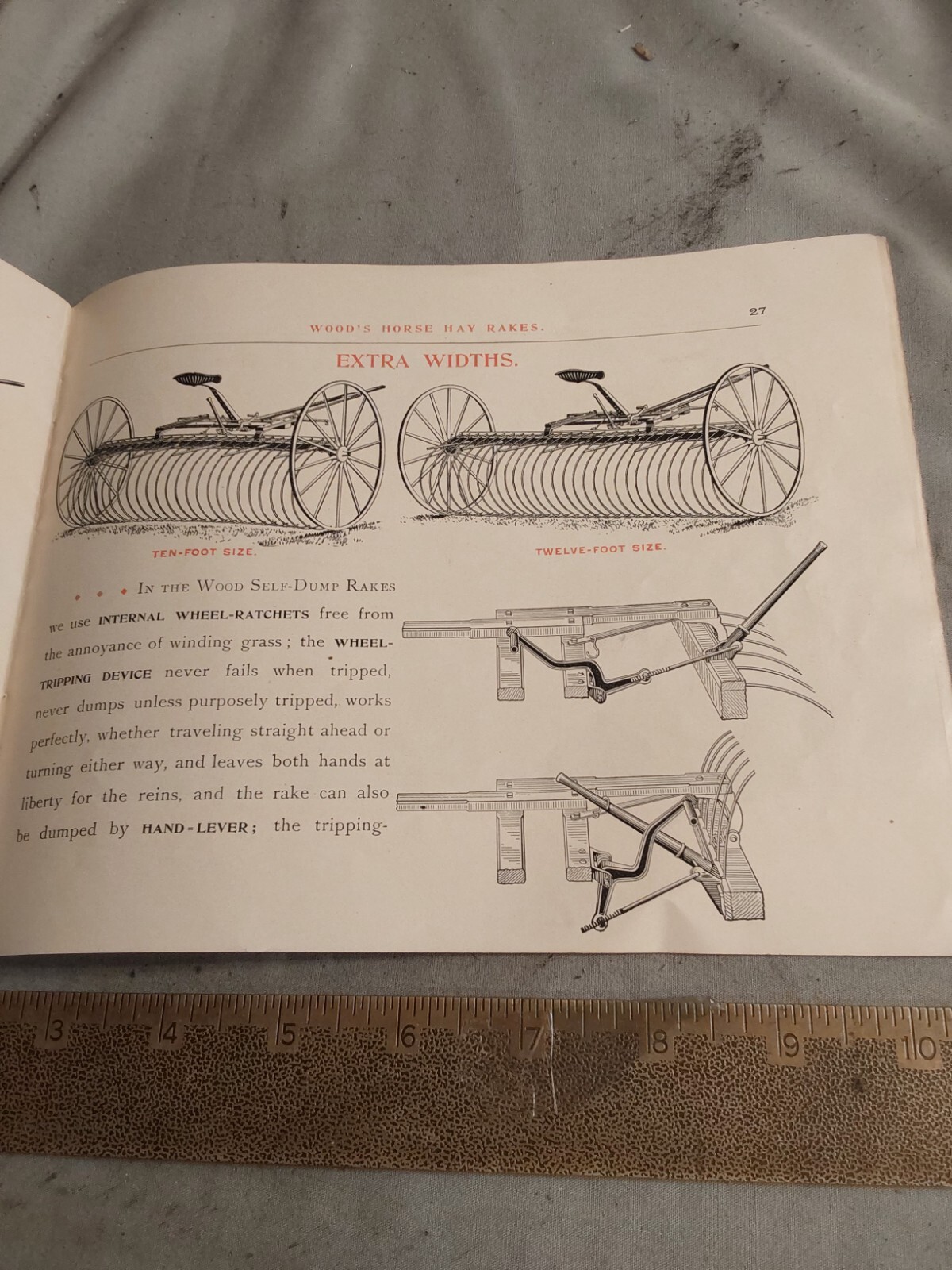 1893 WALTER A. WOOD MOWING & REAPING MACHINE,HOOSICK FALLS, NY, BROCHURE CATALOG