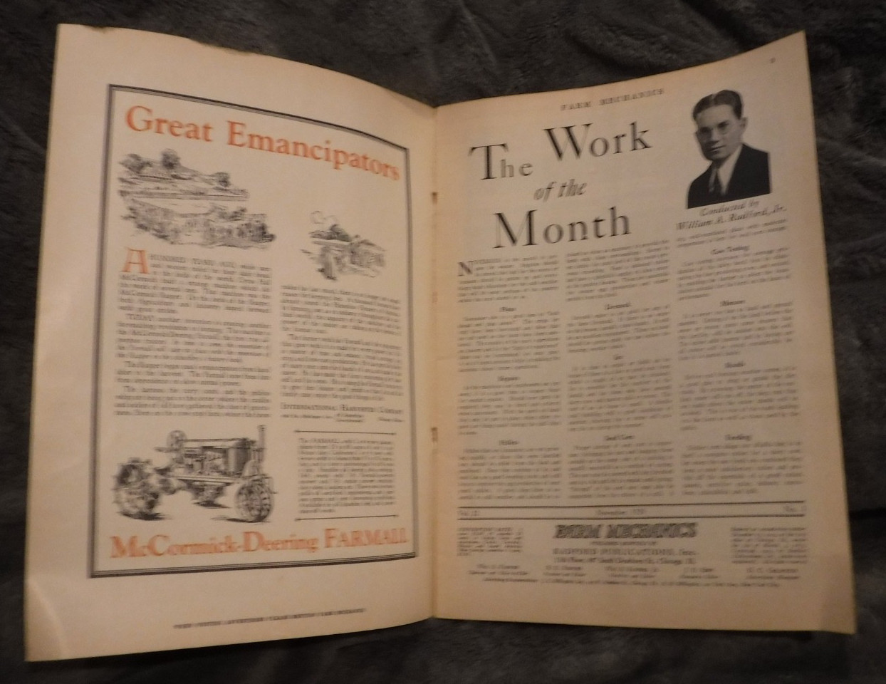FARM MECHANICS NOVEMBER 1929 MAGAZINE ; SELL THE CREAM, HORSES, ELECTRIC,POULTRY