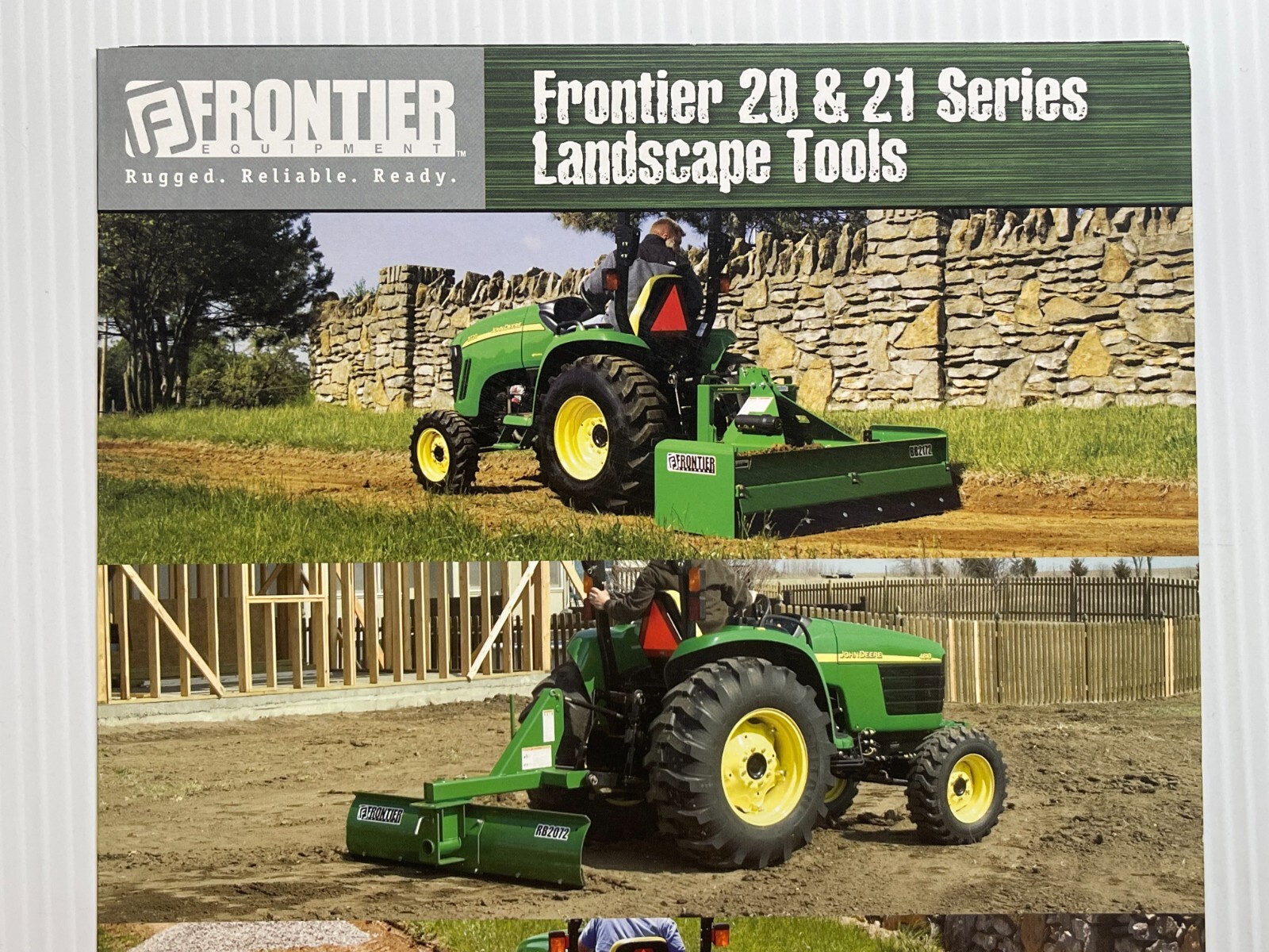 Frontier Equipment 20 & 21 Series Landscape Tools Sales Brochure *Original 2011*