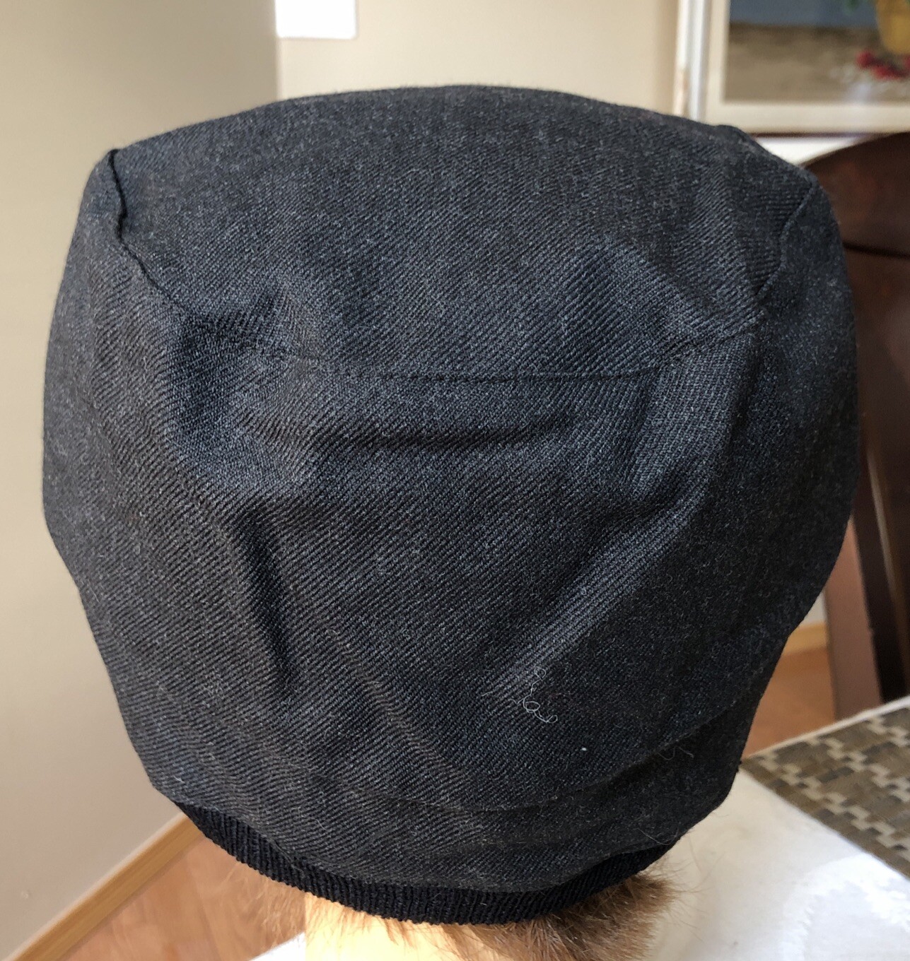 1960s Collectible SPERRY RAND NEW HOLLAND Winter Uniform Flap Hat Cap Patch NOS:
