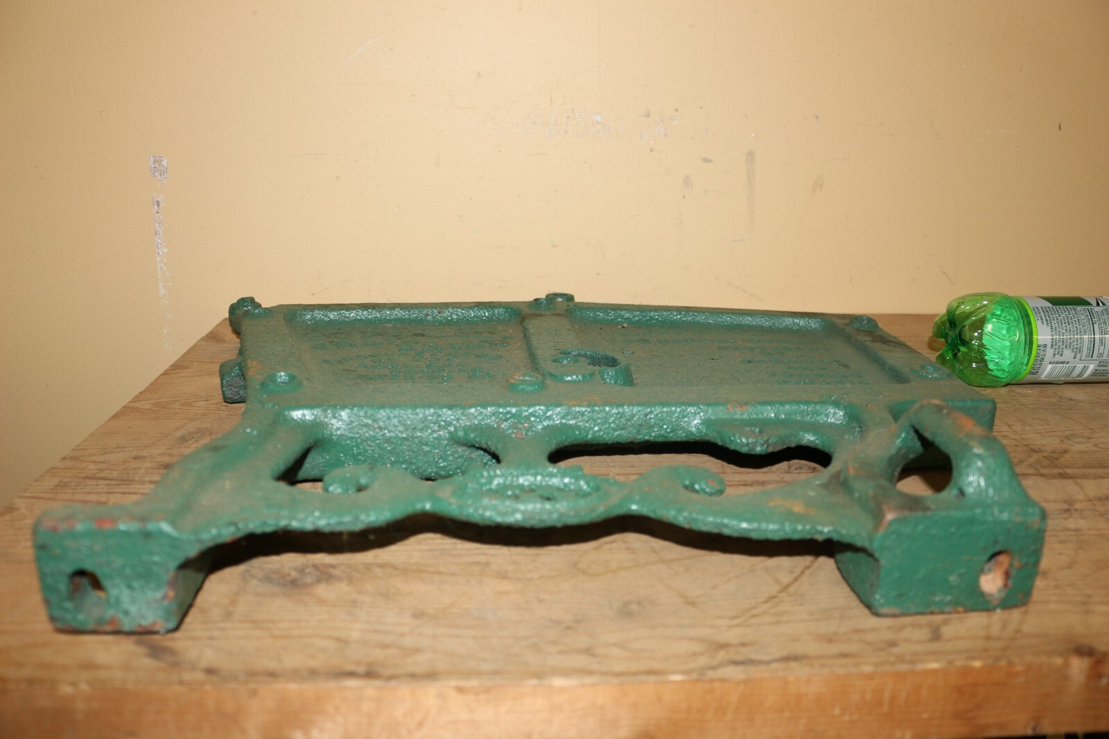 Antique Superior Grain Drill Corn Seed Planter Box End Cast Iron Farm Sign