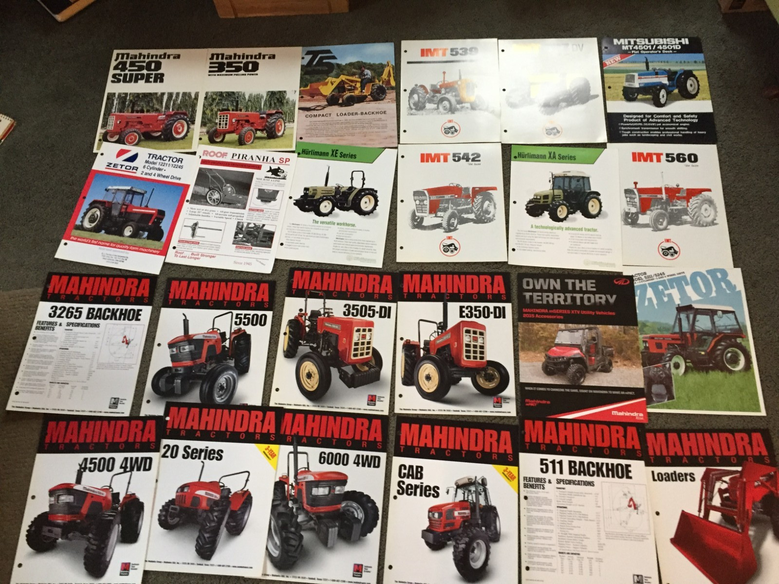 MASSIVE Lot of 113 Mixed &Rare tractor & equipment brochures Literature