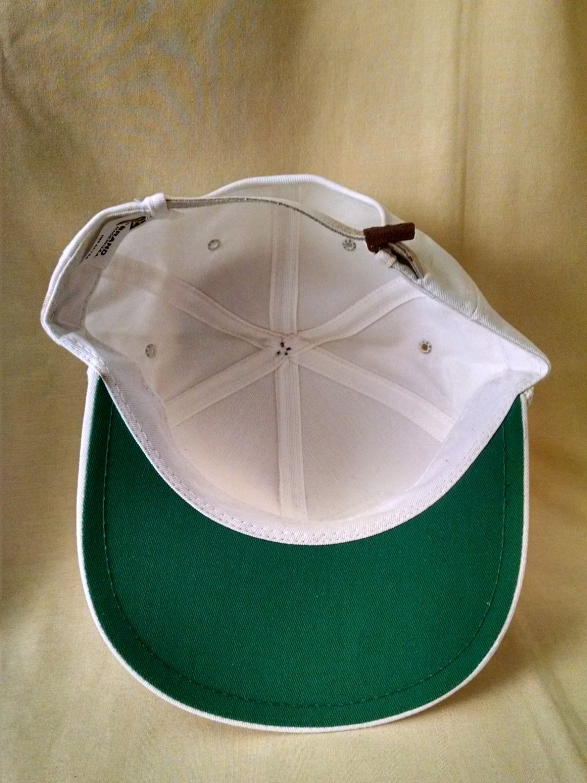 Acre Hat Baseball Ball Cap White Rope Patch Leather Strapback Buckle K Brands
