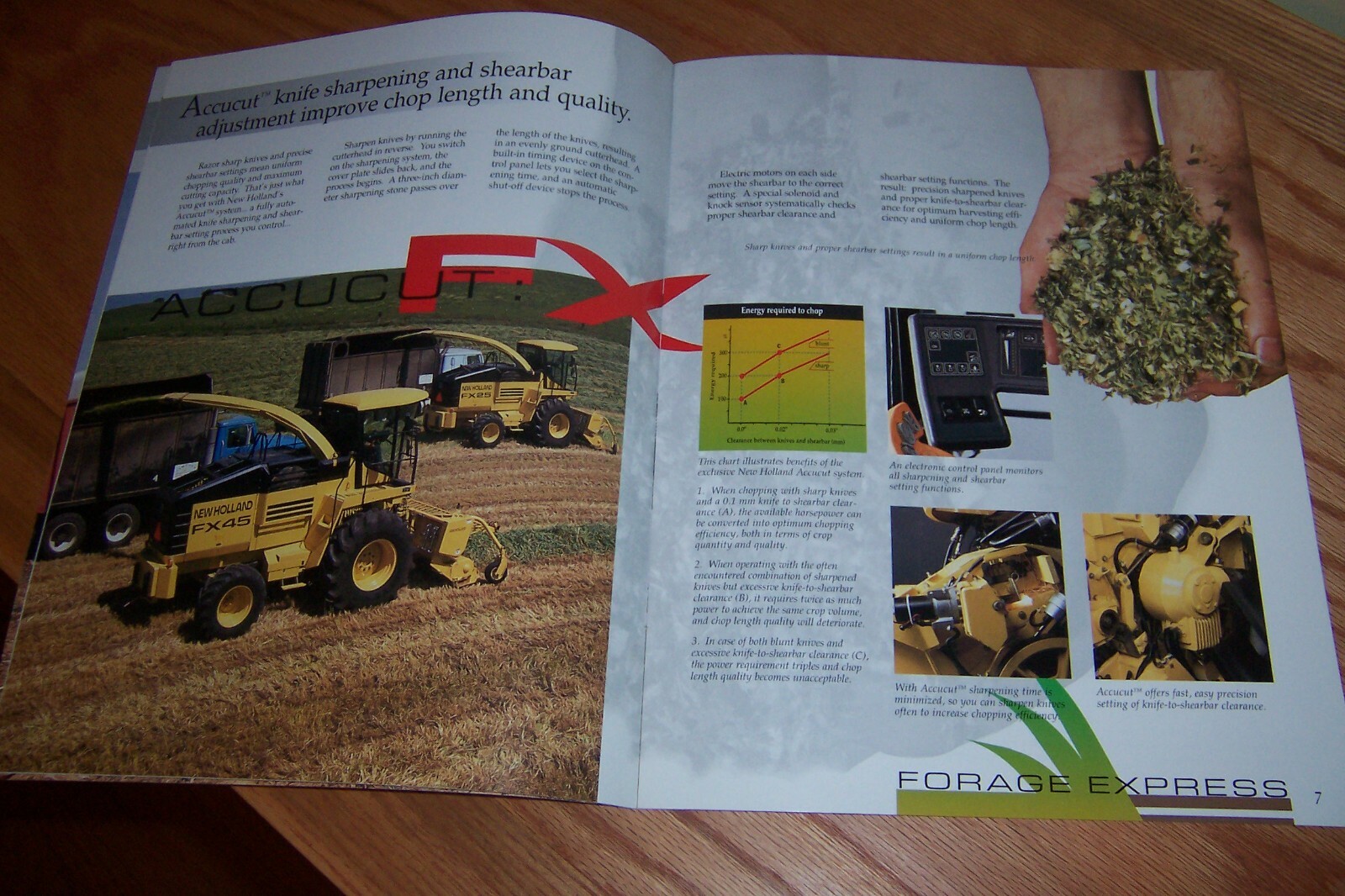 NEW HOLLAND FORAGE HARVESTERS MODEL FX25, FX45, LIT # 31002520 1996