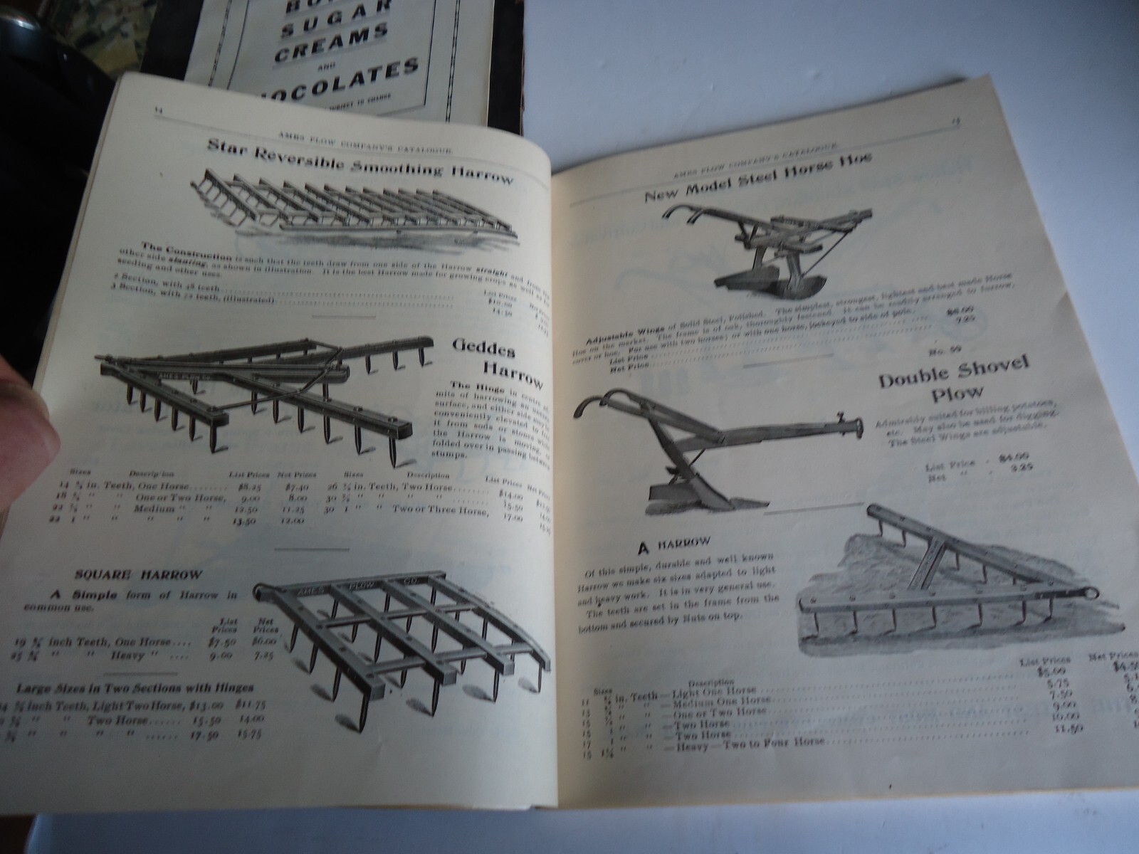 Antique Catalog 1908 Ames Plow Co Boston farm machines Wagons Lawn Mowers 118pgs