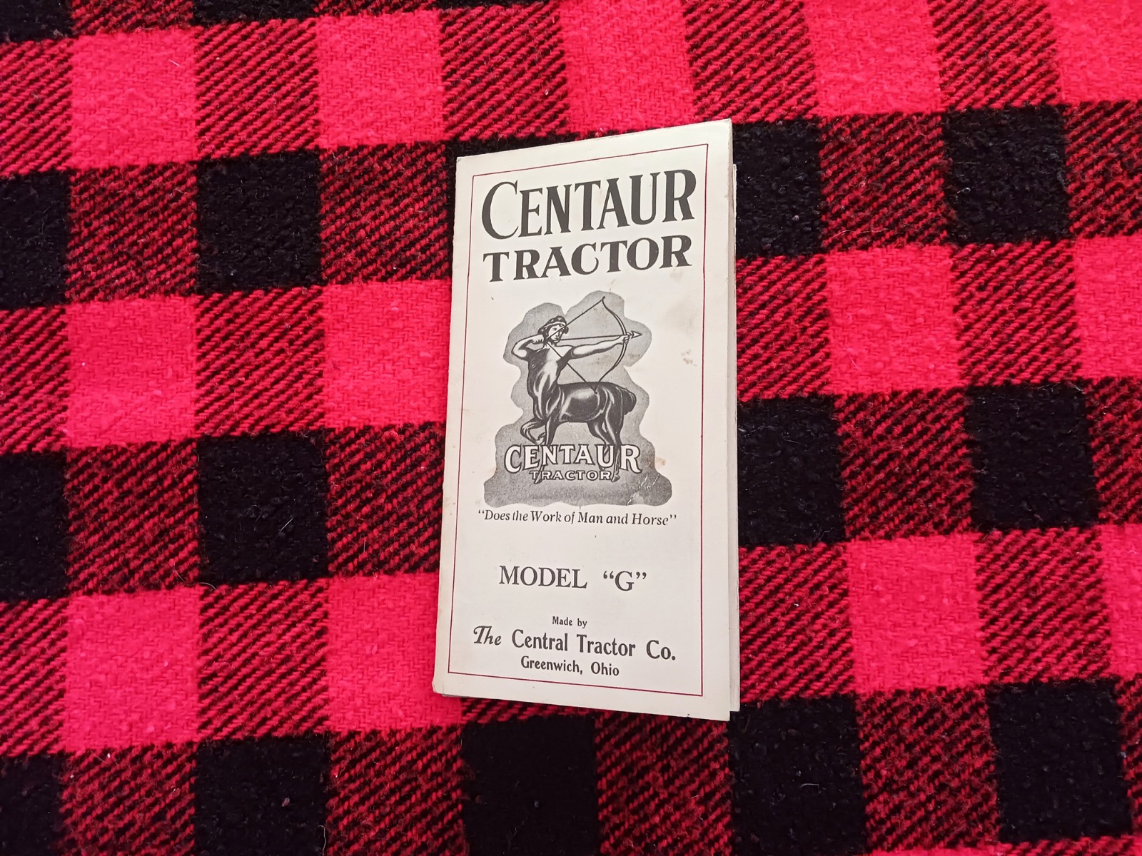 1920s Centaur Central Tractor Garden Catalog Farm Cultivator Brochure Flyer