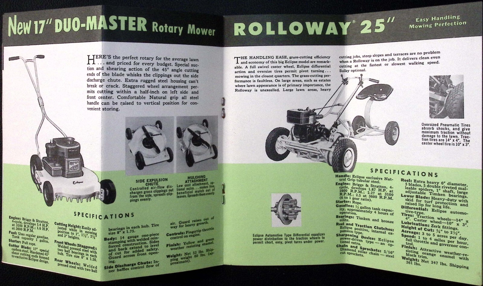 c1950s Easy is the Word for Eclipse Lawn Mower Brochure Buffalo-Eclipse Corp