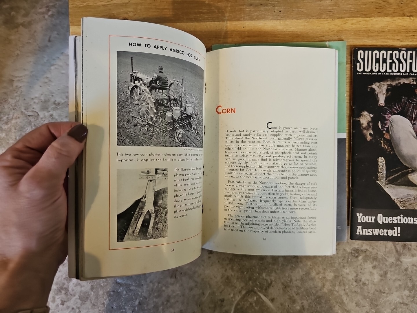 successful farming sample fertilizer tractor book magazine 1944 47 etc