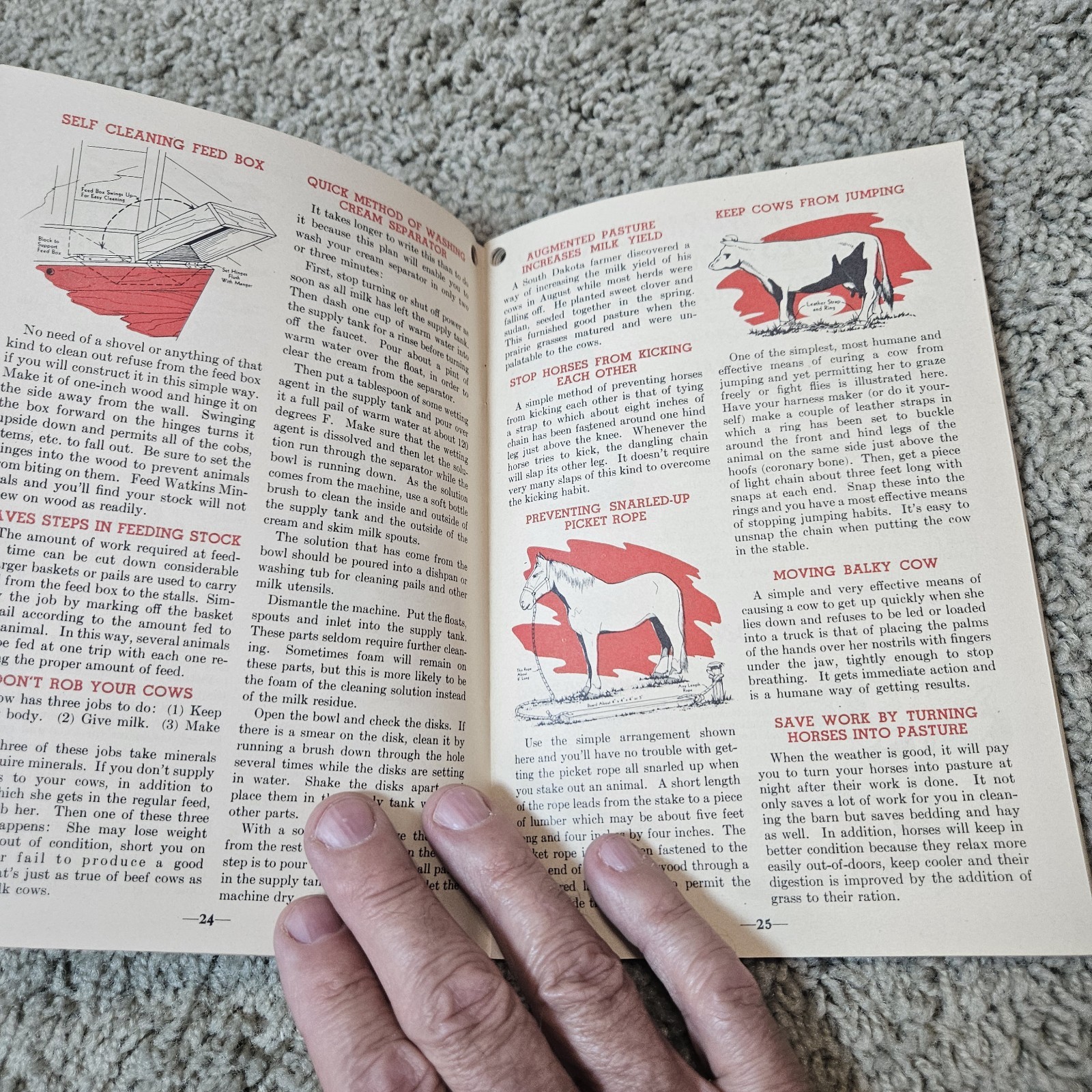 Vintage 1944 Watkins Farm Hints and Rules Booklet
