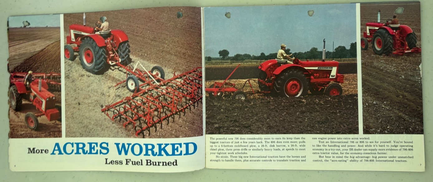 International Harvester 706 806 Tractor For 1964 Brochure DCPA26
