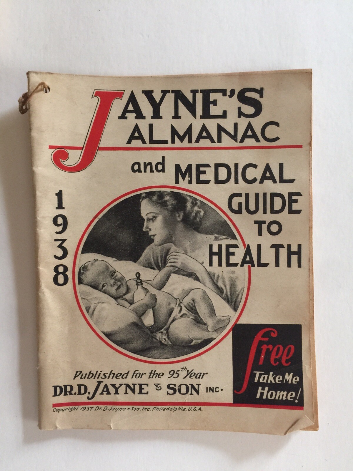 Lot Of 8 Antique Almanacs 1937-1954 Farming Health Great Ads Agriculture